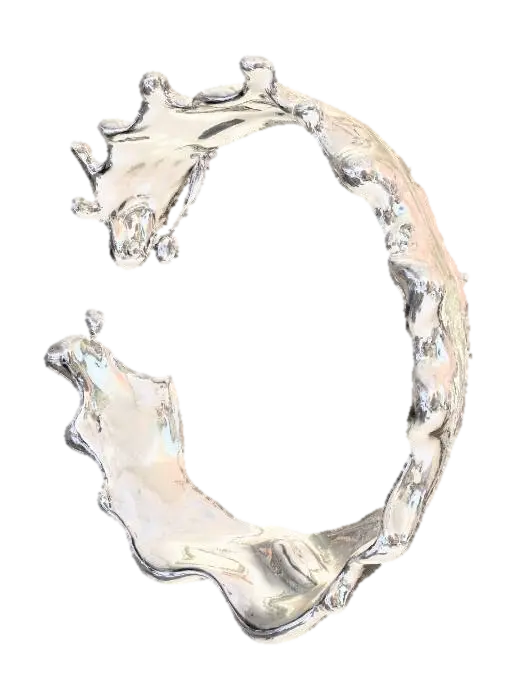 Liquid Halo - Splash 3D model, vytvořený pomocí AI