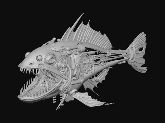 3D model for Clockwork Fish