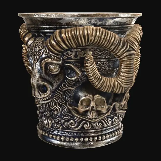 3D model for Crowned Ram Tankard