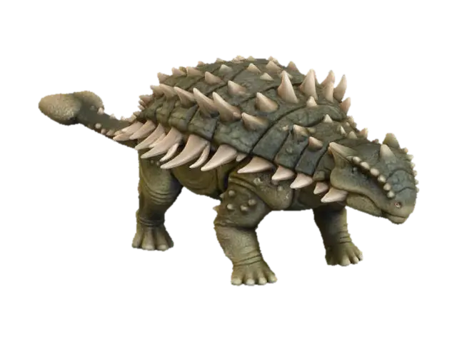 Ankylosaur Sentinel - Prehistoric 3D model, vytvořený pomocí AI