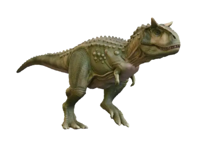 Carnotaurus Pose - Prehistoric 3D model, vytvořený pomocí AI