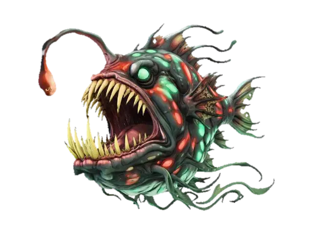Abyssal Glow. - Abyss 3D model, vytvořený pomocí AI