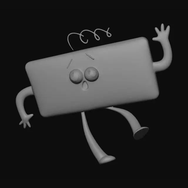 3D model for Running Red Rectangle