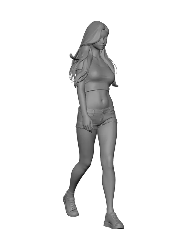 3D model for Casual Summer Look