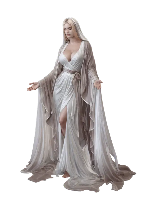 Serene Embrace - Hug 3D model, vytvořený pomocí AI