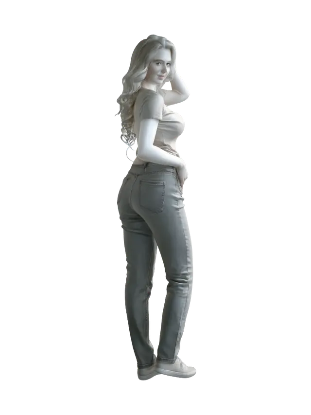 3D model for Casual Denim Portrait