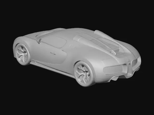 3D model for Two-Tone Bugatti Veyron Convertible
