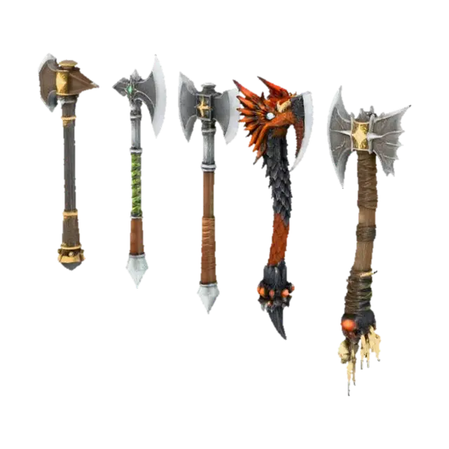 War Axes 3D model, vytvořený pomocí AI