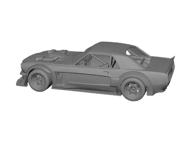 3D model for Starry Mustang Drift Car