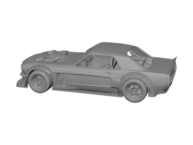 3D model for Starry Mustang Drift Car