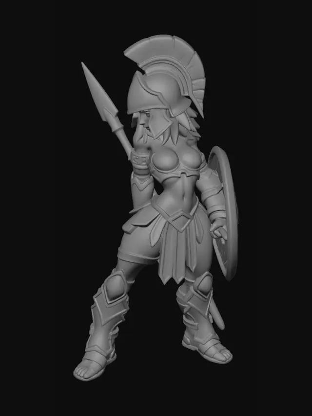 3D model for Crimson Crest Shieldmaiden