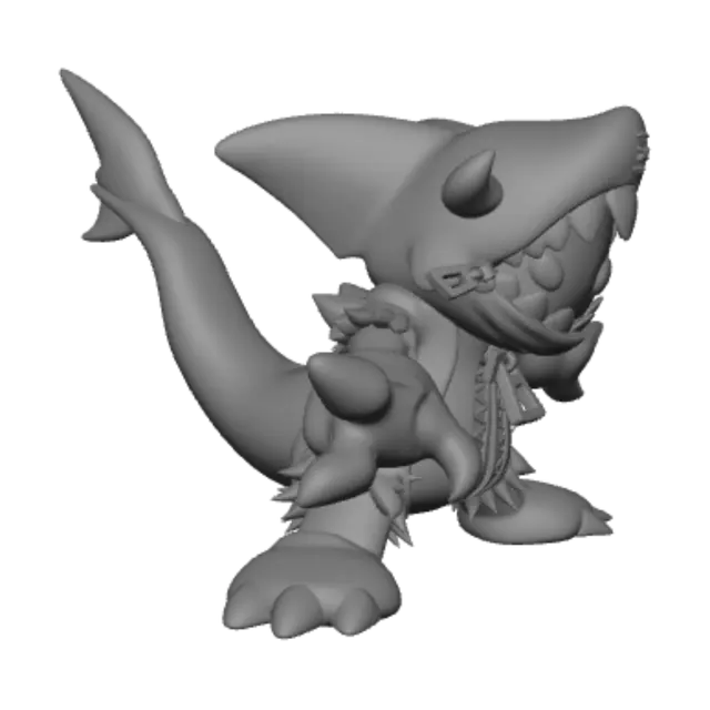 3D model for Zipper Shark