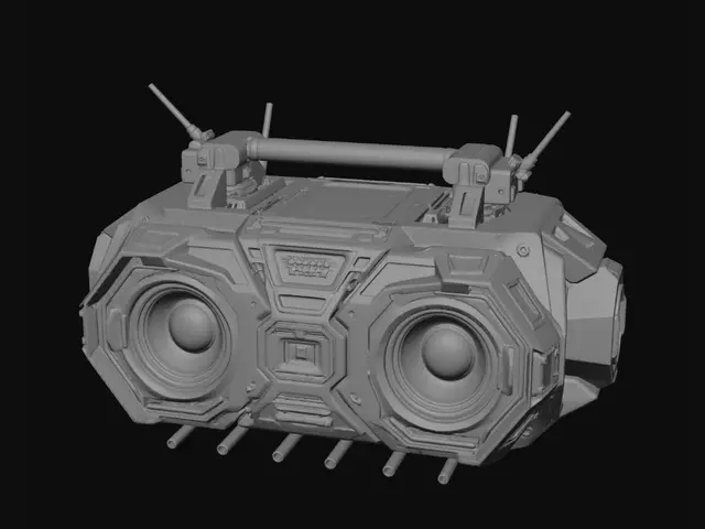 3D model for gundam boom box spaceship