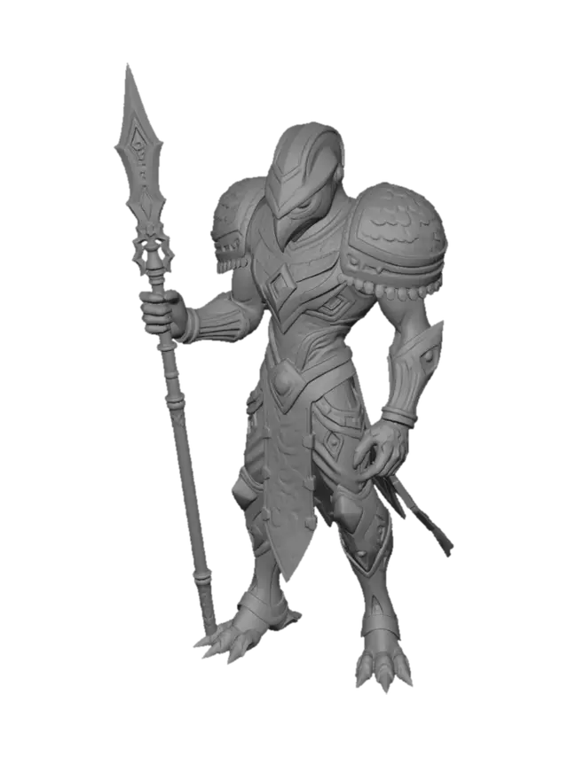 3D model for chozo from metroid