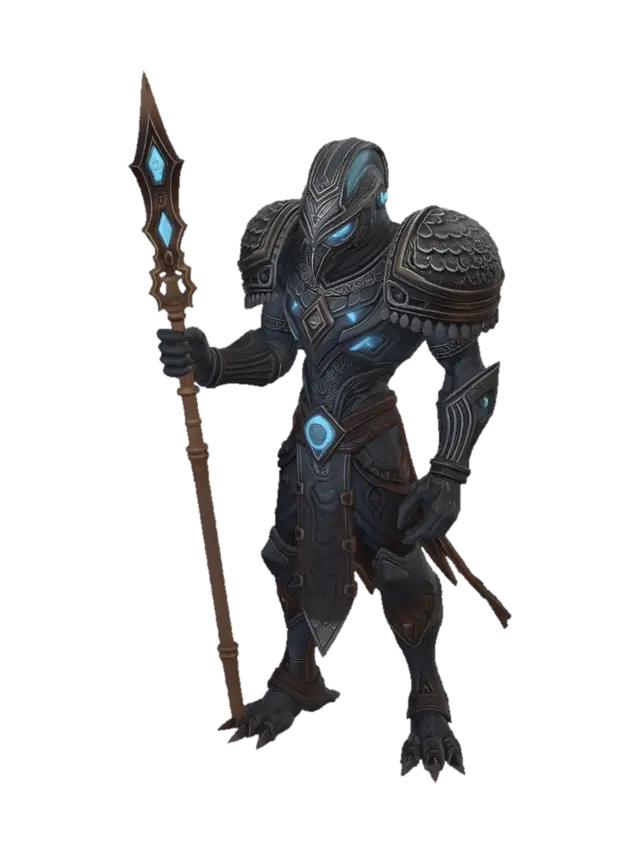 3D model for chozo from metroid