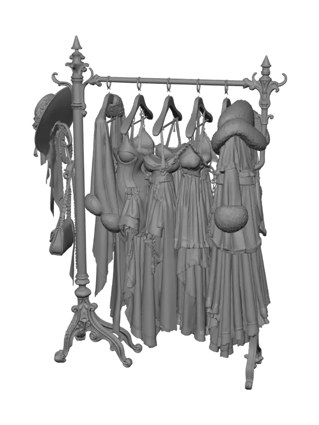 3D model for Midnight Velvet Wardrobe