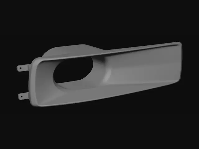 3D model for Plastic enclosure with oval opening