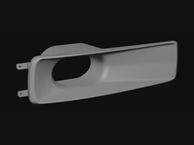 3D model for Plastic enclosure with oval opening