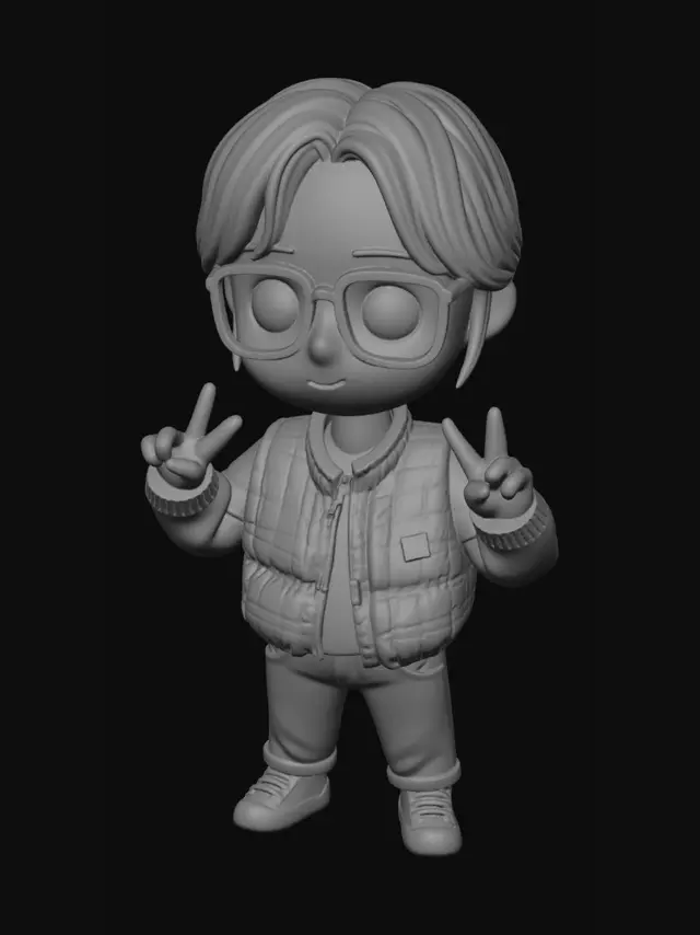 3D model for Two Peace Signs