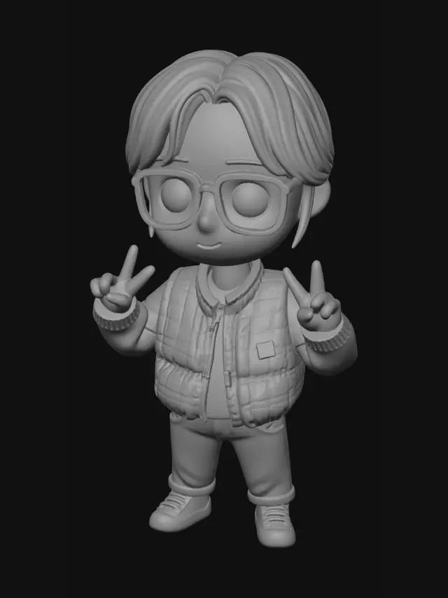 3D model for Two Peace Signs