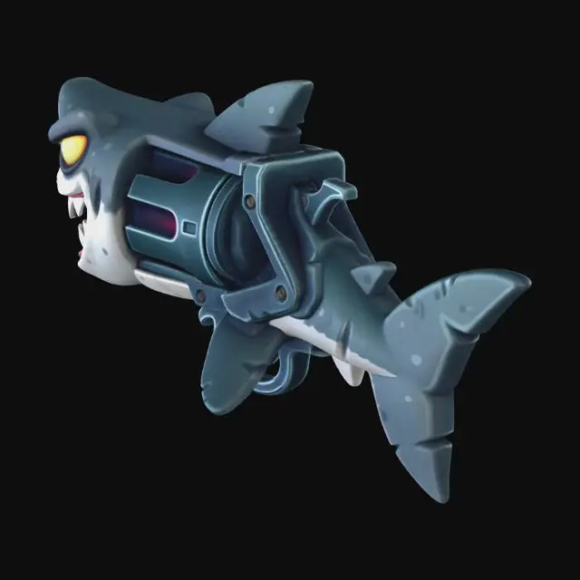 3D model for Mecha Shark Cannon