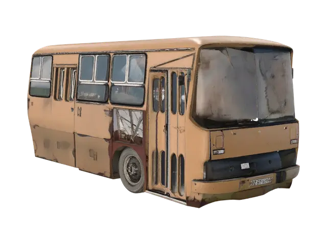 3D model for Worn-Out Yellow School Bus
