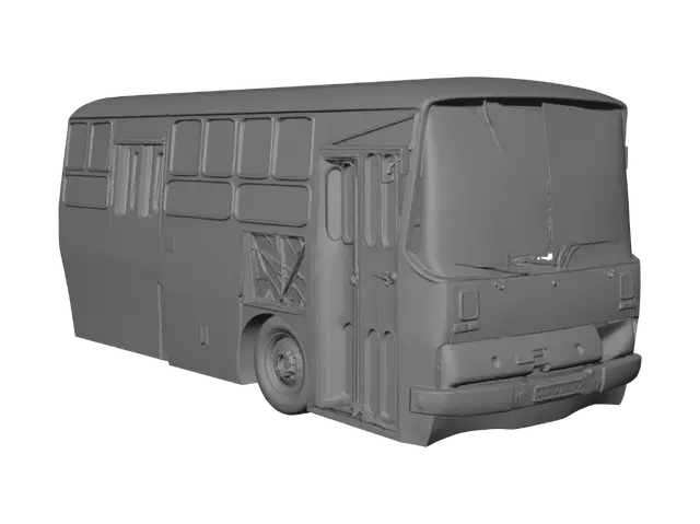 3D model for Worn-Out Yellow School Bus