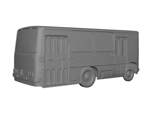 3D model for Vintage Yellow Bus
