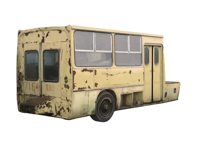 3D model for Rusty Yellow Bus