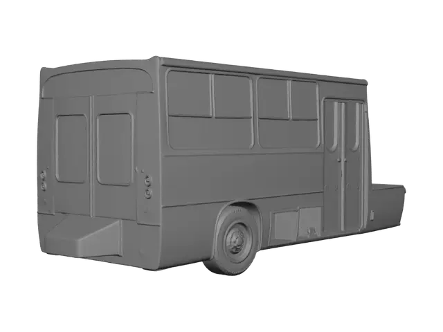3D model for Rusty Yellow Bus