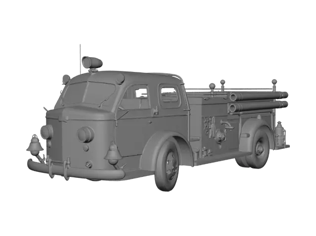 3D model for Marion Vintage Fire Engine
