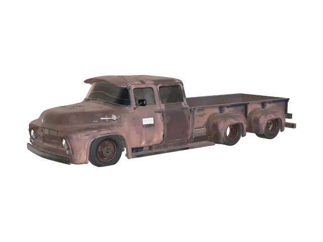 3D model for Rusty Vintage Heavy-Duty Truck