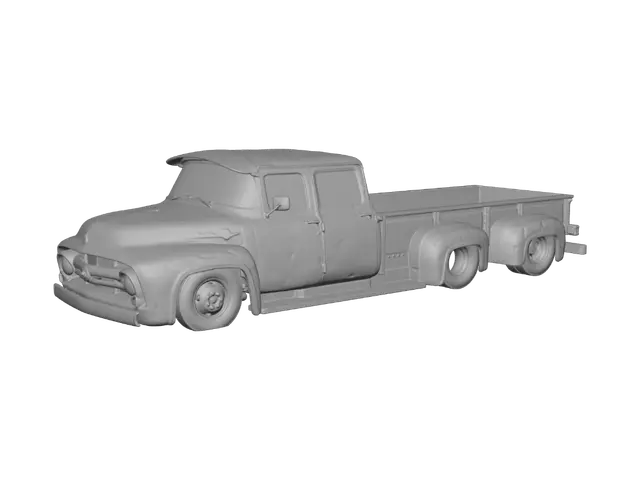 3D model for Rusty Vintage Heavy-Duty Truck