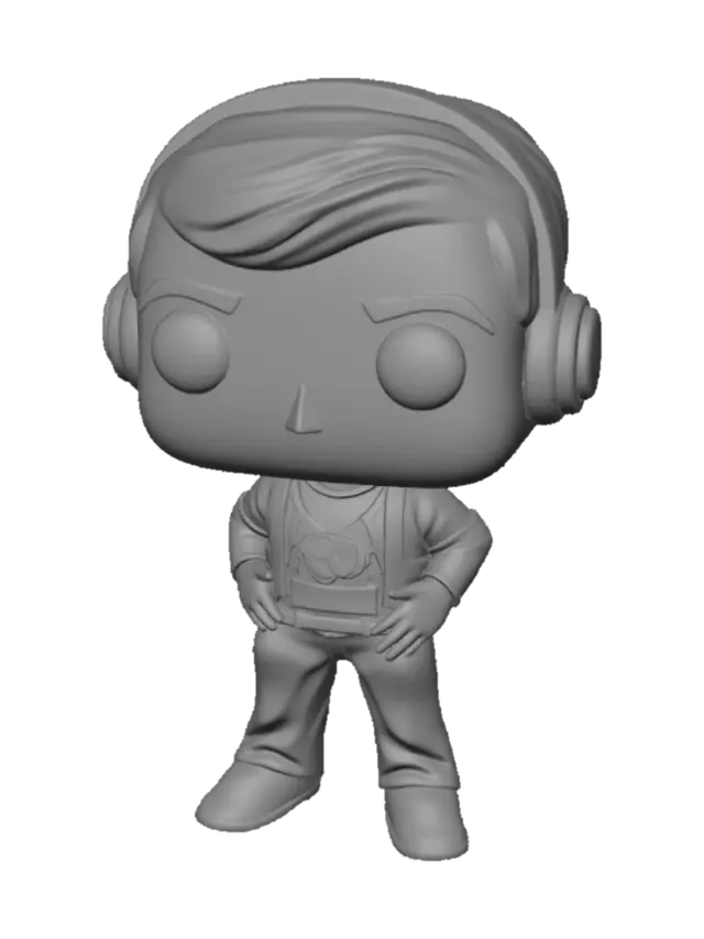 3D model for Create a funko pop box with title  world's most famous youtuber 

Declan Paul