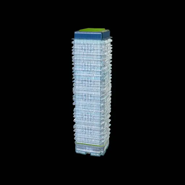 3D model for A lareg skyscraper office building for a 3d Kaiju game where buildings are destroyed. 50 stories stories with balconies.