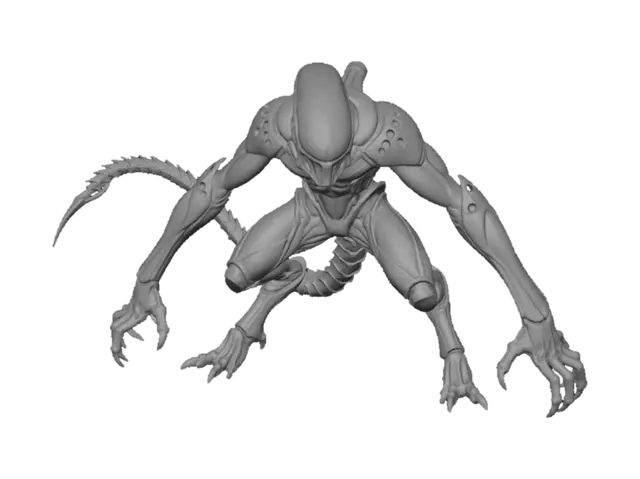 3D model for Ironclad Xenomorph
