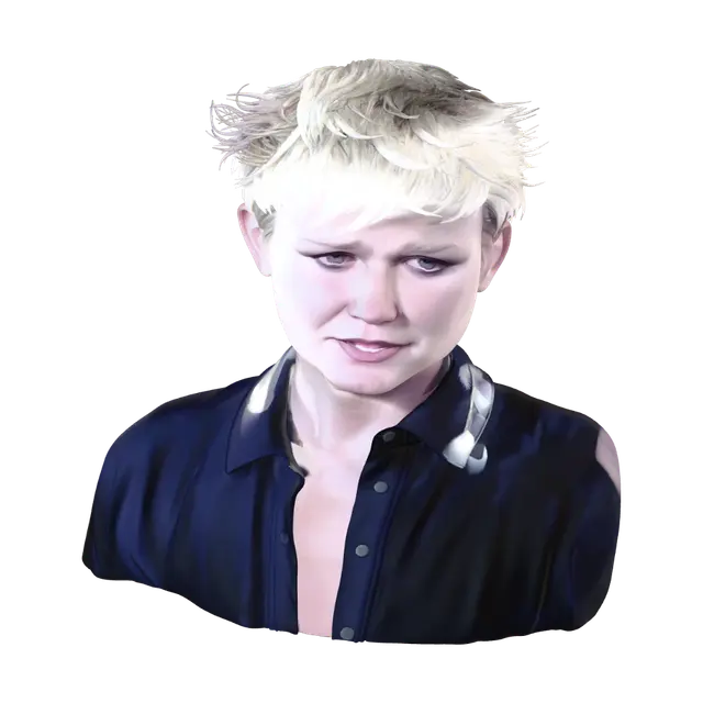 3D model for Spiky Blonde Studio Portrait