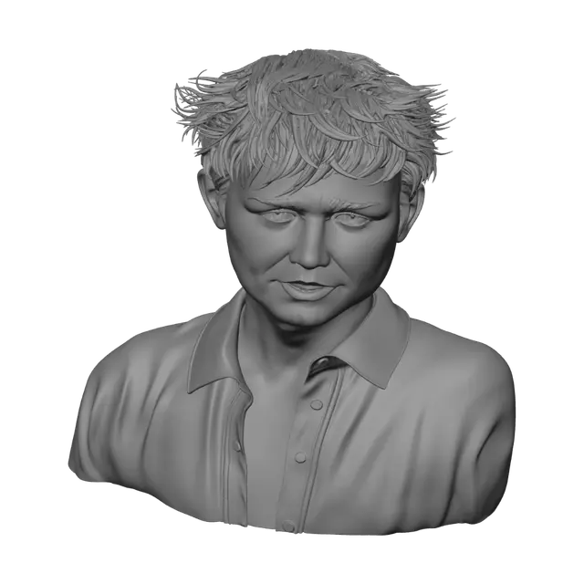 3D model for Spiky Blonde Studio Portrait