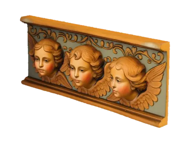 Cherubic Trio Moulding - Cherub 3D model, vytvořený pomocí AI