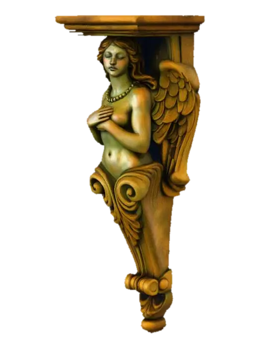 Serene Console - Corbel 3D model, vytvořený pomocí AI