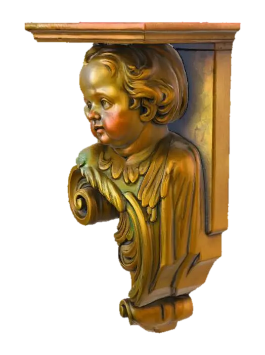 Eternal Cherub Console 3D model, vytvořený pomocí AI