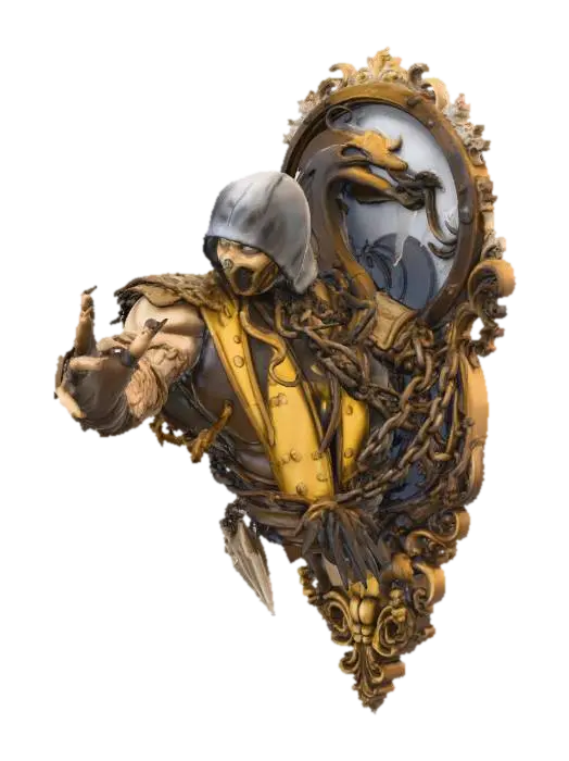 Mortal Combat - Mortalkombat 3D model, vytvořený pomocí AI