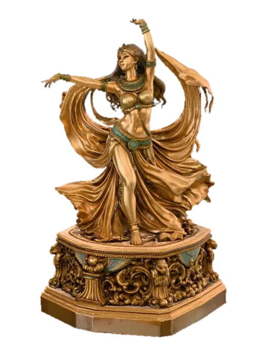 Egyptian Temple Dancer - Caricature 3D model, vytvořený pomocí AI