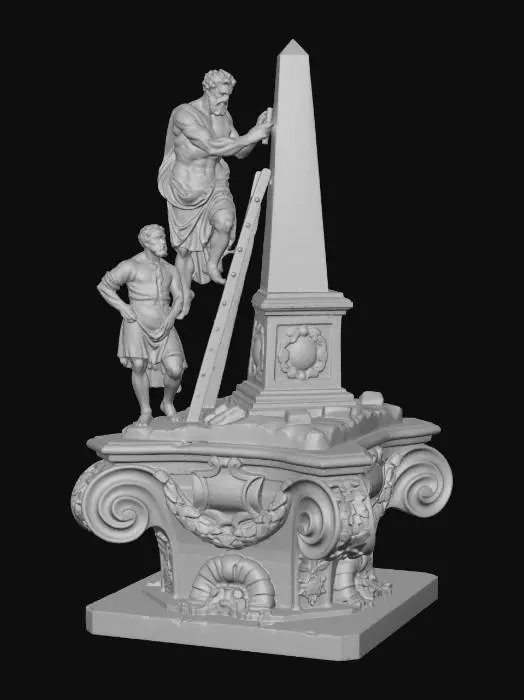 3D model for Climbing Toward the Obelisk