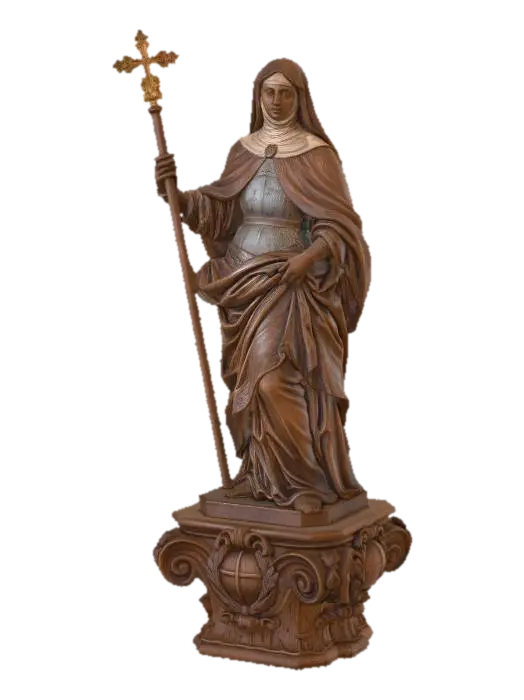 Saint with Crozier 3D model, vytvořený pomocí AI