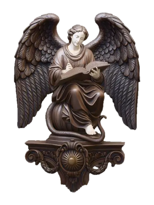 Modello 3D The Celestial Scribe, generato dall’IA