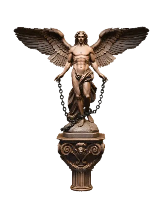 Bound Angel - Heavenly 3D model, vytvořený pomocí AI