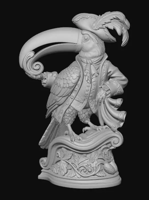 3D model for Aristocratic_Toucan