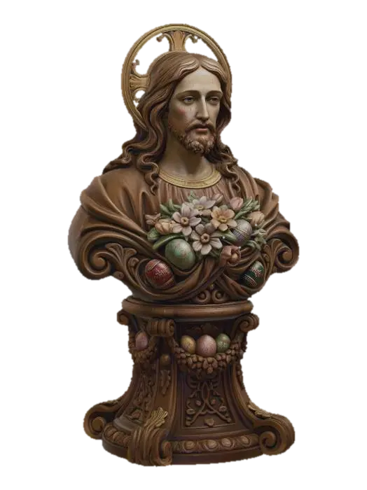 Christ_in_Bloom - Christian 3D model, vytvořený pomocí AI