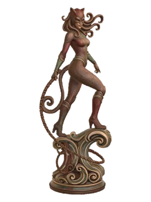 Feline_Enchantress - Catlike 3D model, vytvořený pomocí AI
